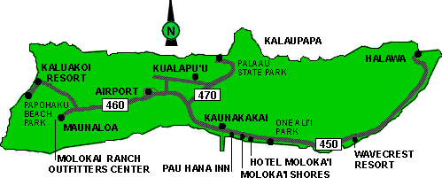 Molokai, Hawaii - Map 1